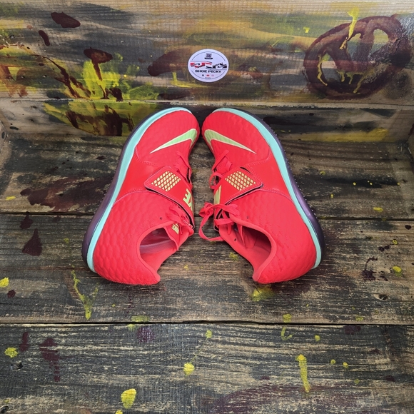 Nike High Jump Elite Bright Crimson Track Spikes FZ9636-600 Men's Size 6.5 - Picture 4 of 8